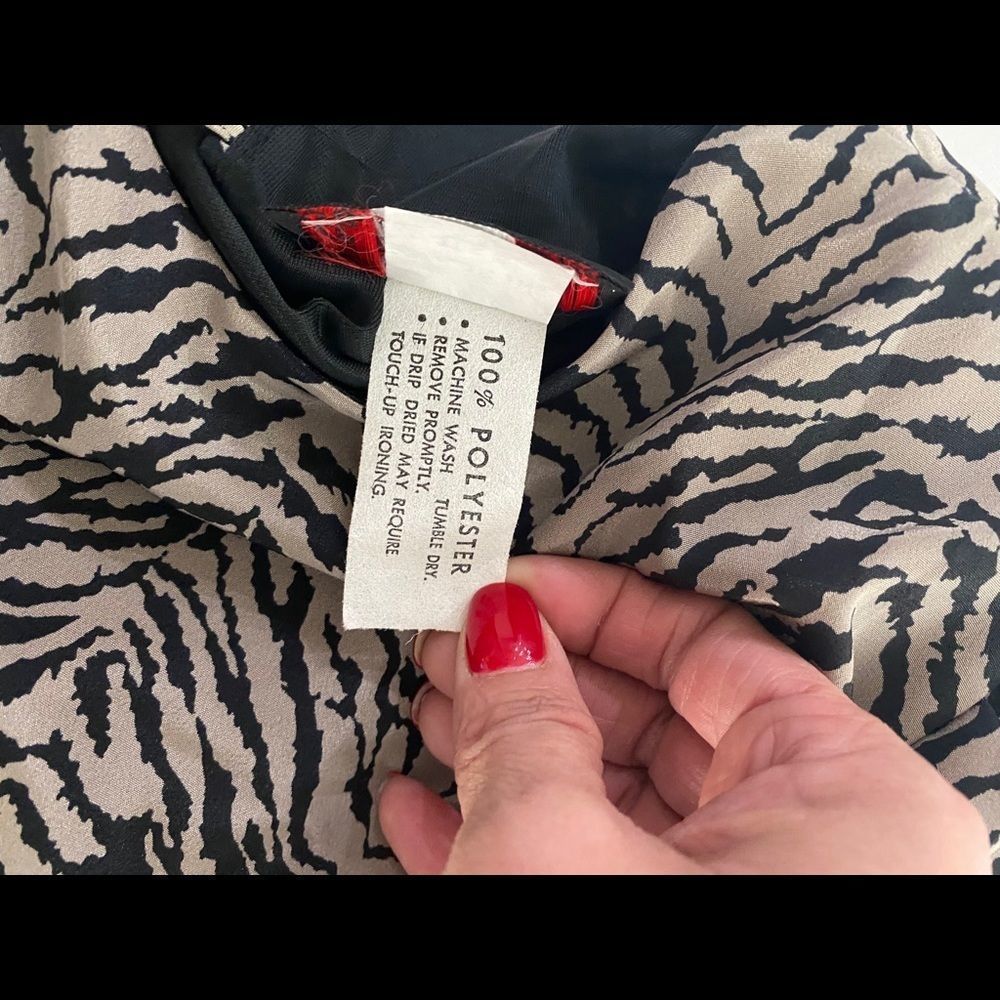 Vintage Liz Petites Inc Leopard Dress Size 8 - Picture 8 of 9
